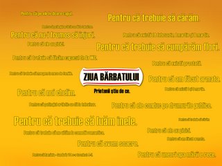 Ziua Barbatului ? ziua Ziua Barbatului ?