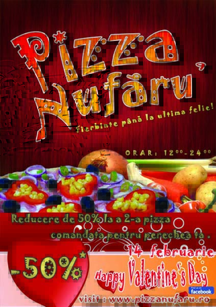RS2 Flyer Pizza Valentines Day Edition Happy Valentine`s Day Promotion via Pizza Nufaru`